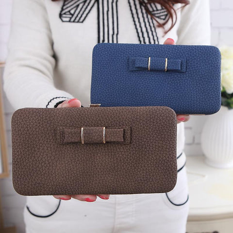 Bow Wallet Women Long Purse