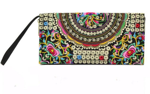 Vintage Embroidery Women Wallet