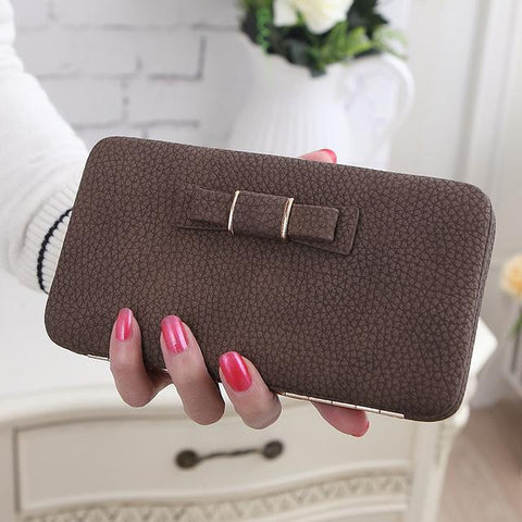 Bow Wallet Women Long Purse