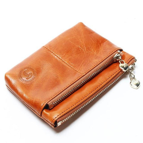 Wax Leather Purse