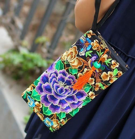 Vintage Embroidery Women Wallet