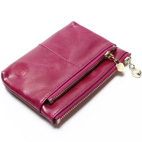 Wax Leather Purse